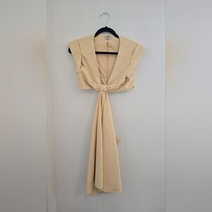 Jason Wu Yellow Pleather Dress